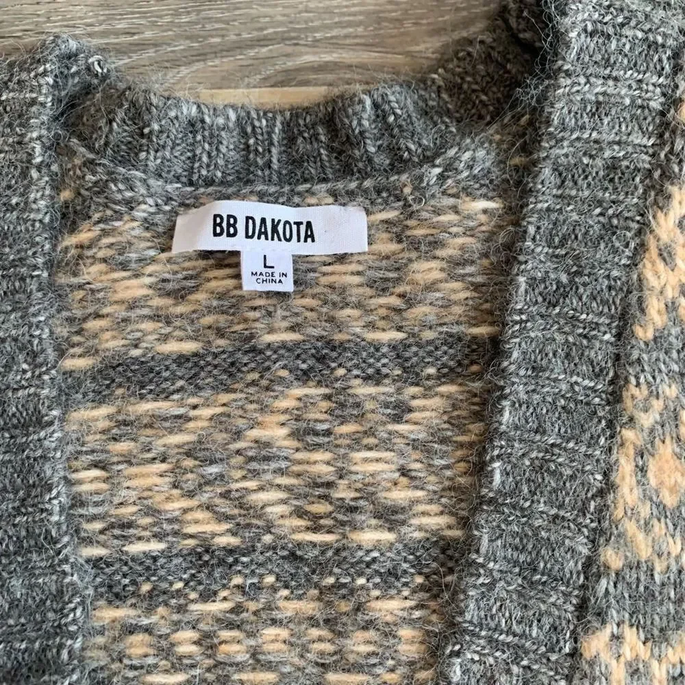 BB Dakota cardigan medium length soft fuzzy size large